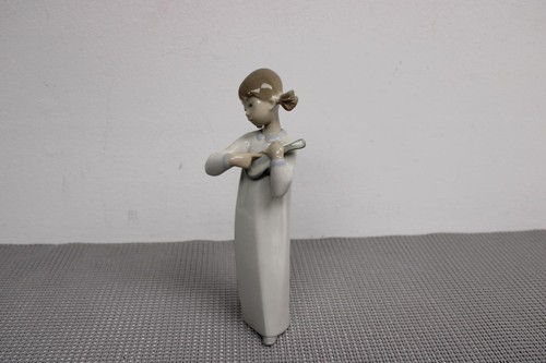 Lladro girl with - with, mandolin