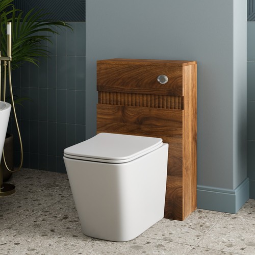 Fluted 500mm bathroom back - 500mm,