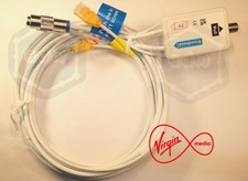Virgin Media  Coaxial Splitter with CAT6 Ethernet  cable 3m