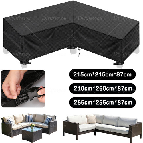 Rattan corner sofa cover - corner, l