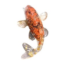 6cm Glass Carp Fish Figurine