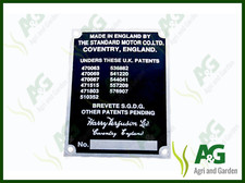 Serial Badge suits Ferguson Tractor T20 