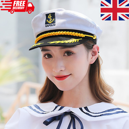 Navy captain hat - navy, skipper