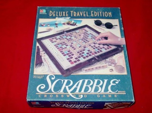 Milton bradley scrabble - :,