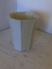 Irish Belleek Rare Fan Pattern Small Vase  Second Black Mark  1891 to 1926