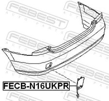 Bumper cap Rear FECB-N16UKPR