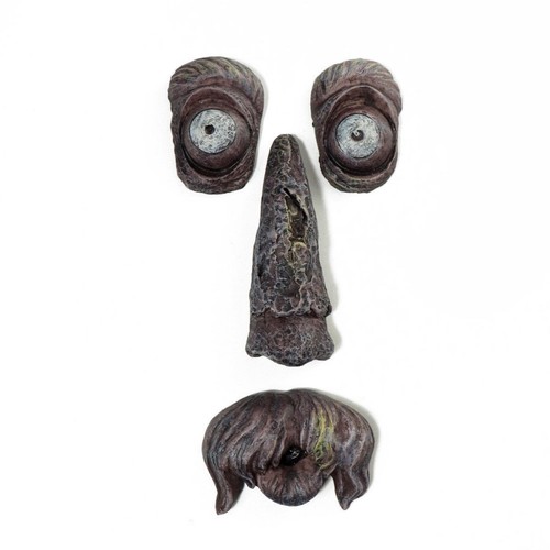 Whimsical tree face sculpture - tree,