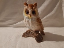 Vintage Jema Holland Golden Owl Figurine Ornament 188 16cms tall