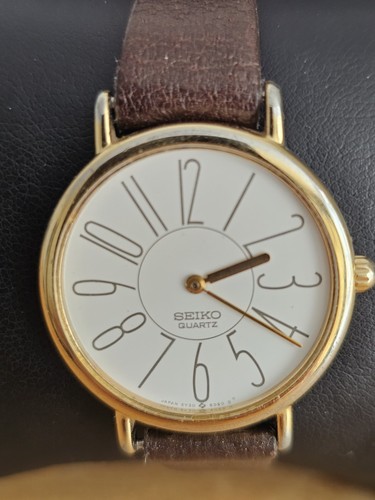 Seiko gold plated quartz - gold,