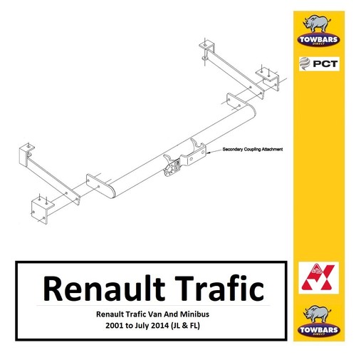 Towbar for renault - renault, trafic