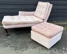 Pink Upholstered Day Bed /