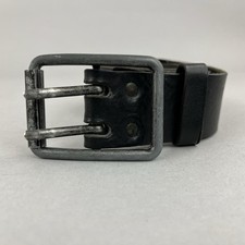 H&M Black Leather Jeans Double