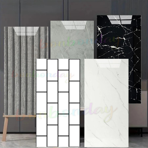 10xpvc marble tiles wall - 10xpvc,