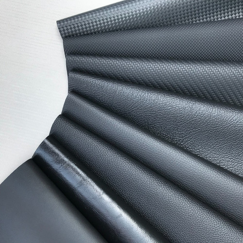 Black vinyl fabric leather - black,