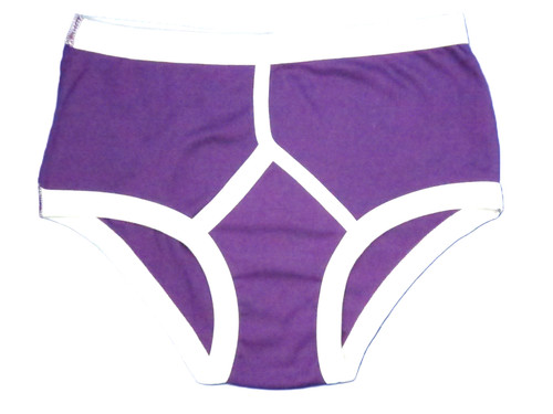 Mens purple front briefs - purple,