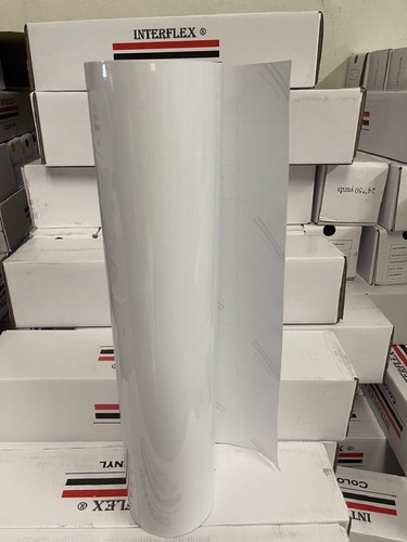 White glossy vinyl x - white, 24