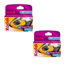 Kodak Disposable Camera - Power Flash HD Single Use Camera 36 Exposure - TWIN PK