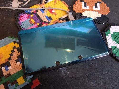 Nintendo 3ds aqua blue - 32gb, sd