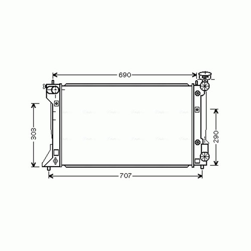 Radiator for toyota avensis - for,