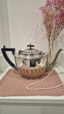 Antique English Victorian Silver Plated Teapot (Mappin & Webb, c1880)