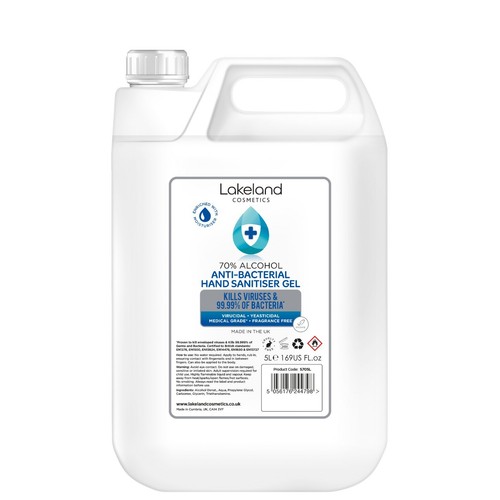 Hand sanitiser gel - hand, 70%