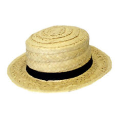 Straw Boater 20’s Barber School Girl Sun Hat Fancy Dress for St. Trinians Nights