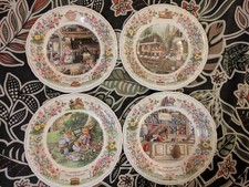 Wedgewood Foxwood Tales Collectors Plates x 4 Certificates Of Authentication VGC