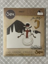 Tim Holtz Sizzix SNOWMAN SCENE
