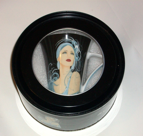 Watermark deco lady - lady, mug