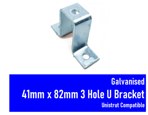 Galvanised hole bracket - hole, u