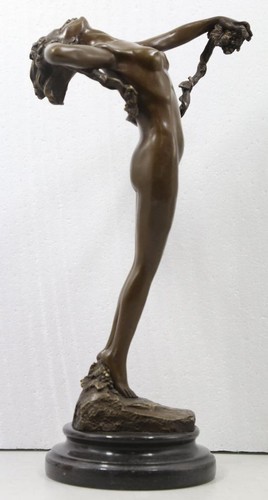 Art deco bronze lady dancer - deco,