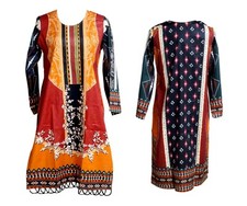 Ladies Indian Kurti Pakistani Kurta Cotton Digital Print Tunic Top Dress KameezD