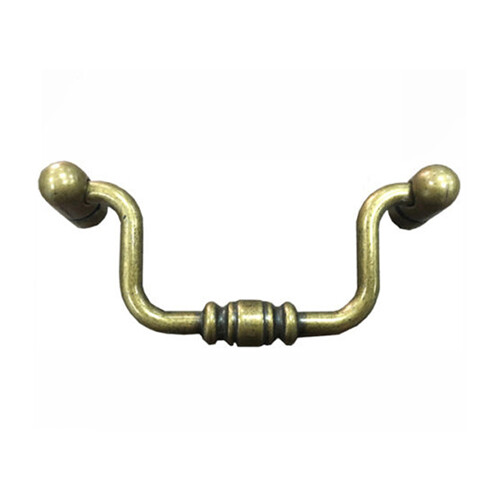 Vintage brass handle for chest - brass,