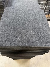 20 x Grey Carpet Tiles 5m2 Heavy Duty Home Retail Premises Conservatory Bedroom