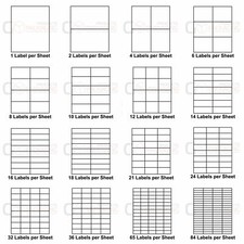 Address Labels Stickers White