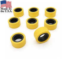 BETTER THAN OEM set of 8 Rollers for Arctic Cat Clutch Comp Weight 18g 0823-351