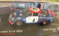 1974 Alpine A110 1800 1/43 Window Never Opened Display Case Rally Renault
