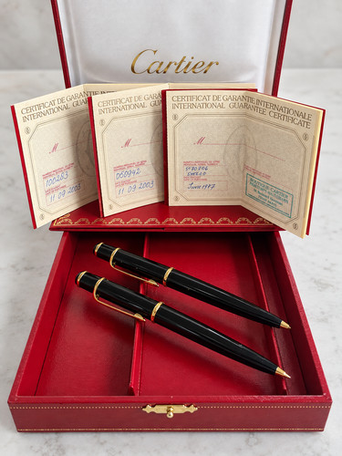 Vintage cartier black lacquer - black,