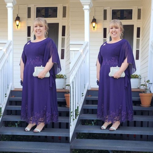 Plus size purple - purple, v-neck