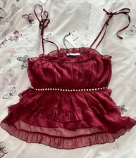 Burgundy, Strappy, Layered