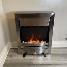 Freestanding Modern Electric Fireplace Heater Stove Burner LED Flame Fire Effect