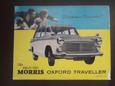 1964 MORRIS OXFORD TRAVELLER SERIES VI - 8 PAGE FOLD OUT SALES BROCHURE #6470