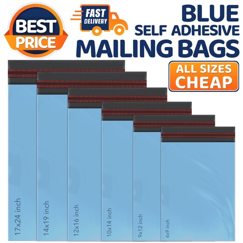 Blue mailing postage bags - mailing,
