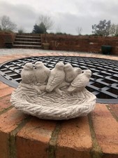 Garden bird bath Concrete Wall Hanging