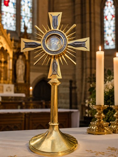 Vtg monstrance reliquary - vtg,