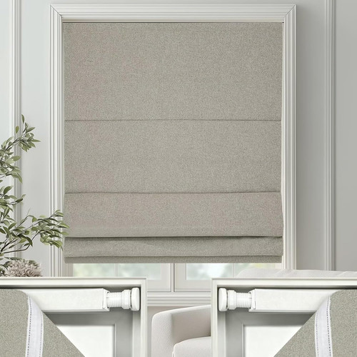 Drill roman shades cordless - no,
