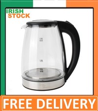 2L Glass Electric Kettle – 1800W Fast Boil, BPA-Free, LED, Boil-Dry Safety - IR