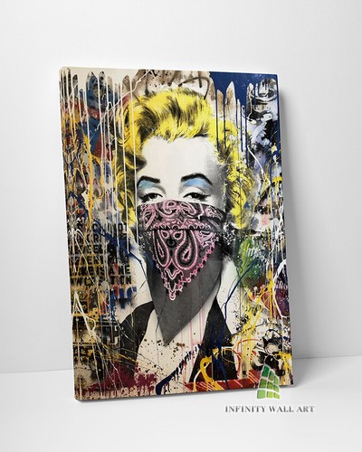 Marilyn monroe mask graffiti - monroe,