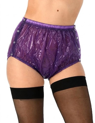Adult plastic pants - large, snap