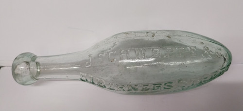 Antique glass schweppes - antique,